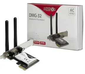 Inter-Tech DMG-32 / WiFi adaptér / PCIe x1 / 802.11ac / 650 Mb/s / 2,4 a 5 GHz