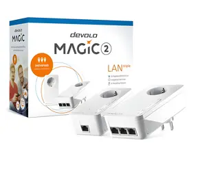Devolo Magic 2 LAN triple / Startovací sada / Powerline / G.hn / 3x Gigabit LAN