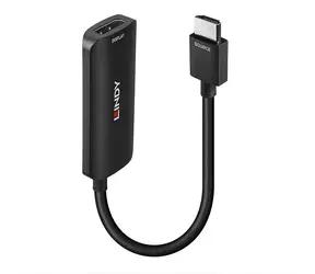 Lindy Adaptér HDMI - DisplayPort černá / Adaptér / 4K 60Hz / 3840x2160 / 15,7 cm