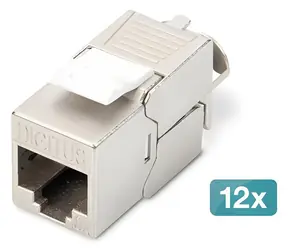 Digitus DN-93615-12 / Keystone modul / CAT 6A / stíněný / bez nářadí / RJ-45 / 12 ks