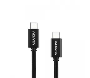 ADATA CACC-200PN-BK černá / Datový a nabíjecí kabel / USB-C - USB-C / PD 100 W / QC 3.0 / 2 m