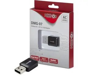 Inter-Tech DMG-07 / Wi-Fi/Bluetooth adaptér / Wi-Fi 5 / Dual-Band 650Mbps / Bluetooth 4.2 / USB 2.0