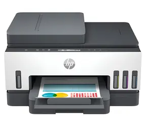 HP Smart Tank 7305 All-in-One šedo-bílá / Inkoustová multifunkce / A4 / tisk & sken. & kop. / LAN & Wi-Fi & BT