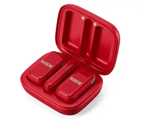 Rode Wireless Micro červená / Bezdrátový mikrofonní systém / 1 vysílač a 1 přijímač / USB-C