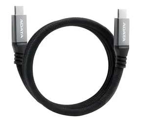 ADATA magnetický kabel USB-C černá / Kabel / USB-C - USB-C / 100W PD / 10Gbps / 1m