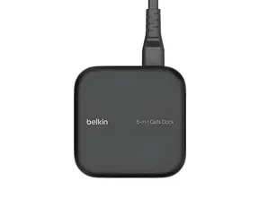 Belkin CONNECT INC018vfBK USB-C 6v1 Core GaN černá / USB-C hub / 130W GaN / 96W PD