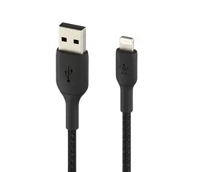 Belkin Lightning kabel USB-A 3 m černá / Nabíjecí a datový kabel / opletený / MFi certifikace