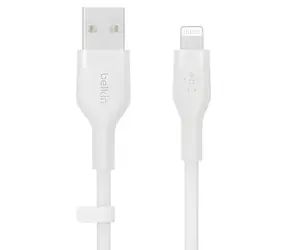 Belkin Flex CAA008bt2MWH bílá / Kabel USB-A na Lightning / 2 m / MFi