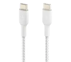 Belkin BOOST CHARGE CAB004bt2MWH bílá / Datový kabel / opletený / USB-C - USB-C / 2 m
