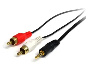 StarTech Audio kabel Jack 3,5mm - 2x Cinch černá / Audio kabel / 0,92 m