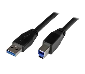 StarTech USB-A na USB-B 5 m černá / Kabel / USB 3.0 / 5 Gbit/s