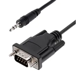 StarTech sériový kabel DB9 - 3,5mm černá / Sériový kabel / DB9 - 3,5mm jack / 1 m