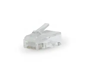 Nedis RJ45 konektor Pass Through / Konektor / CAT5 UTP lanko / Pozlacený / 10 ks