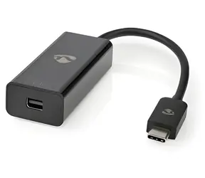 Nedis USB-C adaptér na Mini DisplayPort černá / Adaptér / USB 3.2 Gen 1 / 8K/60Hz / 0,20 m