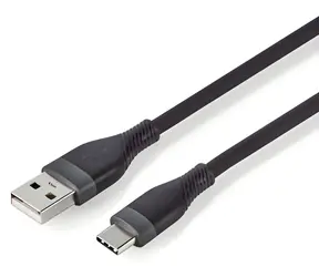 Nedis USB-A - USB-C černá / Datový kabel / USB 2.0 / 15 W / 480 Mbps / silikonový / 1,5 m