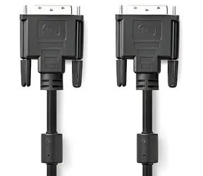 Nedis DVI-D kabel 24+1 černá / Kabel / DVI-D (M) - DVI-D (M) / 10 m / 2560x1600 / poniklované