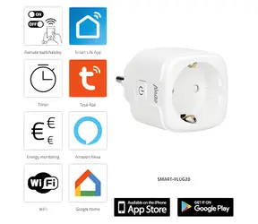 Alecto SMART-PLUG20 / Chytrá zásuvka / Wi-Fi / 16A / monitor spotřeby / 3680W