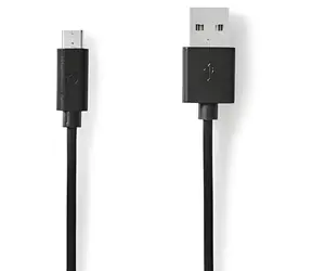 Nedis USB 2.0 kabel černá / Kabel USB / USB-A - Micro-B / 480 Mbps / 5 m
