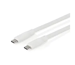 Nedis USB-C - USB-C bílá / Kabel / Silikonový / USB 3.2 Gen 1 / 60 W / 5 Gbps / 4K 60Hz / 1,5 m