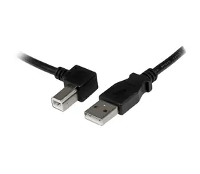 StarTech USB-A - USB-B lomený černá / Kabel / USB 2.0 / 2 m