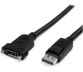 StarTech DisplayPort panelový kabel černá / Kabel / DP (M) - DP (M) / 0,9 m / 4K 60Hz