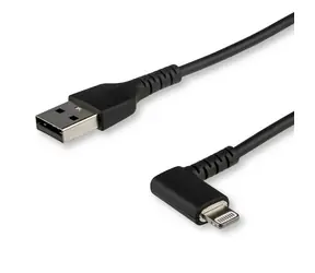 StarTech Lightning na USB-A černá, lomený konektor / Datový kabel / 2 m / 480 Mbit/s