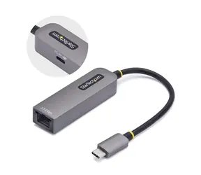 StarTech adaptér USB-C na Ethernet šedá / Adaptér / RJ-45 / 5 Gbps