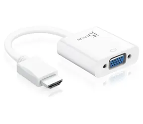 J5Create JDA213 bílá / Redukce HDMI na VGA / Full HD 1920x1080 / 60 Hz
