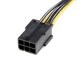 StarTech redukce napájení PCI-E 8-pin na 6-pin černá / Redukce / PCI-E 8-pin - PCI-E 6-pin / 0,155 m