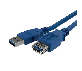 StarTech Prodlužovací kabel USB-A modrá / Kabel / USB-A - USB-A / 1 m / 5 Gbps