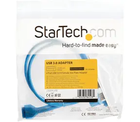 StarTech Slot Plate adaptér 2x USB-A modrá / Adaptér / IDC / 500 mm