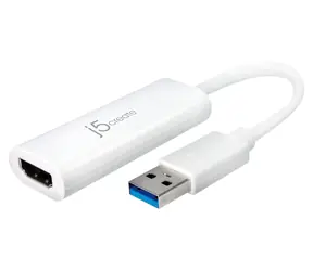 J5Create JUA254 bílá / Adaptér / USB-A na HDMI / max. 2048x1152 px