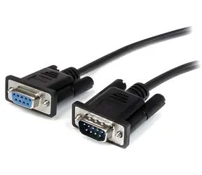 StarTech sériový kabel D-Sub9 M/F černý / Sériový kabel / RS-232 / 1 m