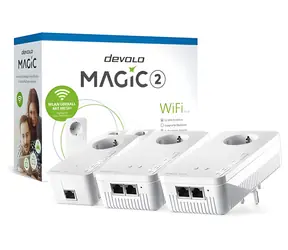 Devolo Magic 2 WiFi next / Startovací sada / Powerline / Wi-Fi / 3x adaptér / 2x Gigabit LAN