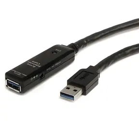 StarTech Prodlužovací kabel USB černá / Kabel / USB-A (M) - USB-A (F) / 10 m / 5 Gbps