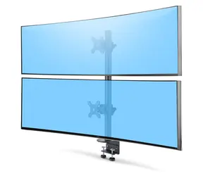 StarTech Vertikální stojan pro 2 monitory / Vertikální stojan pro 2 LCD / 17 - 49" / Nosnost 32 kg / Otočný, naklápěcí