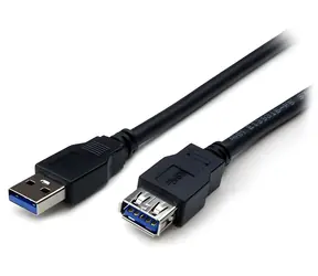 StarTech prodlužovací kabel USB-A - USB-A černá / Kabel / USB 3.0 / 2 m / 5 Gbps