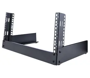 StarTech 4U otevřený stojanový rack / Rack / Volně stojící / 500 mm / nosnost 30 kg / černá