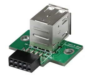 StarTech interní USB kabel 2x port černá / Kabel / IDC / 2x USB 2.0