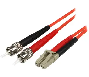 StarTech LC-ST 5 m / Optický patch kabel / Multimode / Červená