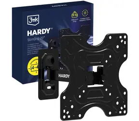 3mk Hardy SlimGrip 20 / Držák TV / do 20 kg / 14"-42" / VESA 200x200 mm / otočení 180°