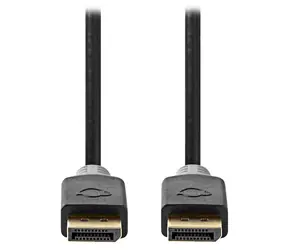 Nedis DisplayPort kabel antracit / Kabel DisplayPort / verze 1.4 / 8K / 3 m