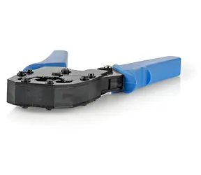 Nedis Krimpovací kleště CAT5-CAT6a modrá / Krimpovací kleště / RJ10, RJ11, RJ45 / ABS, ocel