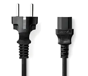 NEDIS napájecí kabel 10 m černá / Napájecí kabel / IEC-320-C13 / Schuko / přímý / 10A