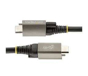 StarTech USB-C na USB-C černá, šedá, šroubovací aretace / Datový kabel / 10 Gbps / 20V PD / 1 m