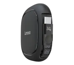 Lenovo 240W USB-C zatahovací nabíjecí kabel černá / Kabel / USB-C / 240 W / 1,2 m
