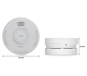 Alecto SD530 bílá / Detektor kouře / fotoelektrický senzor / 85 dB / baterie 9V 5 let / EN 14604