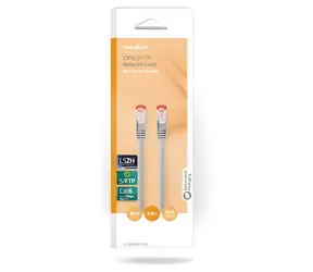 Nedis CAT6 šedá / Síťový kabel / S/FTP / RJ45 - RJ45 / 2 m / LSZH