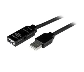 StarTech Aktivní prodlužovací kabel USB černá / Kabel USB / A-M - A-F / aktivní / 25 m