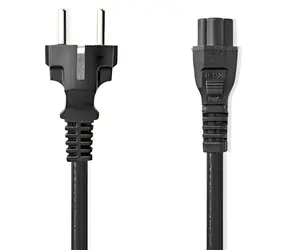 Nedis napájecí kabel černá / Napájecí kabel / typ F - IEC-320-C5 / přímý / 10 A / 2 m